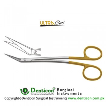 UltraCut™ TC Locklin Gum Scissor Angled - S Shaped - One Toothed Cutting Edge Stainless Steel, 16 cm - 6 1/4"